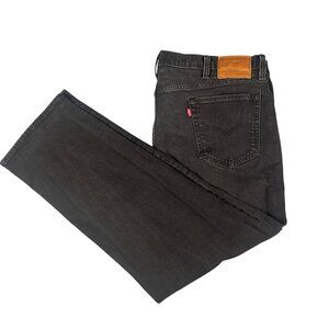 Levi’s 505 Mens Black Denim Jeans Size 34x30 Classic Straight Fit Casual Comfort